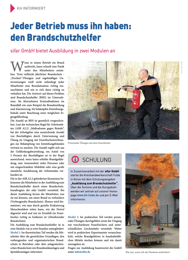 Fachhandel sicherheitsrelevanter Produkte im Brandschutz und Arbeitsschutz